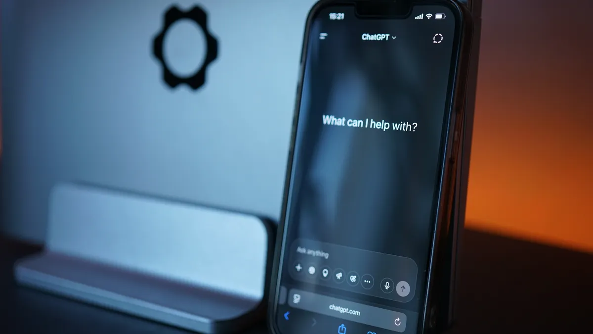 ChatGPT for SEO review: strengths and limits — Smartphone Displaying AI Chat Interface
